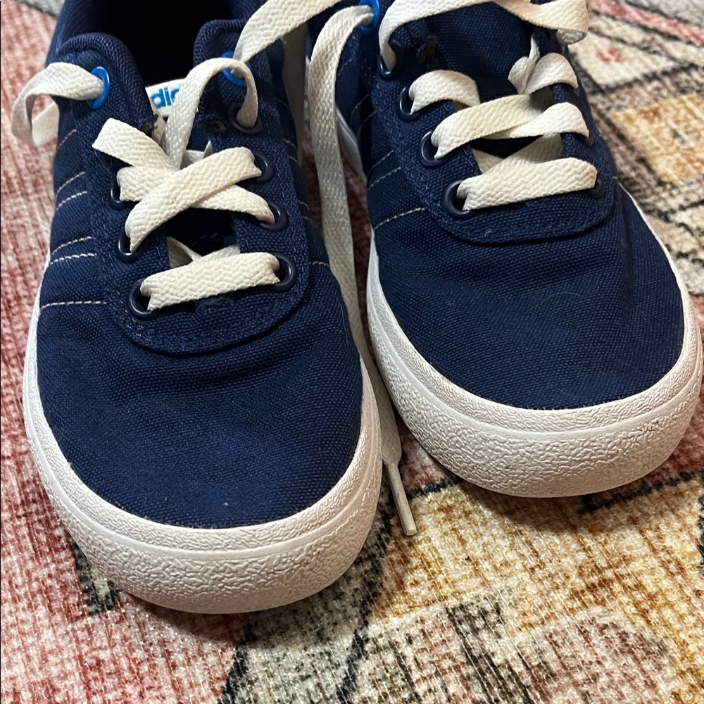 adidas Kids Navy and White Low-Top Sneakers - Picture 5 of 5